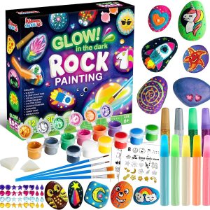 JOYIN 12 Stück Steine Bemalen Set