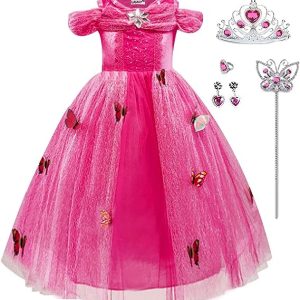 LiUiMiY Prinzessin Kostüm Mädchen Kleider